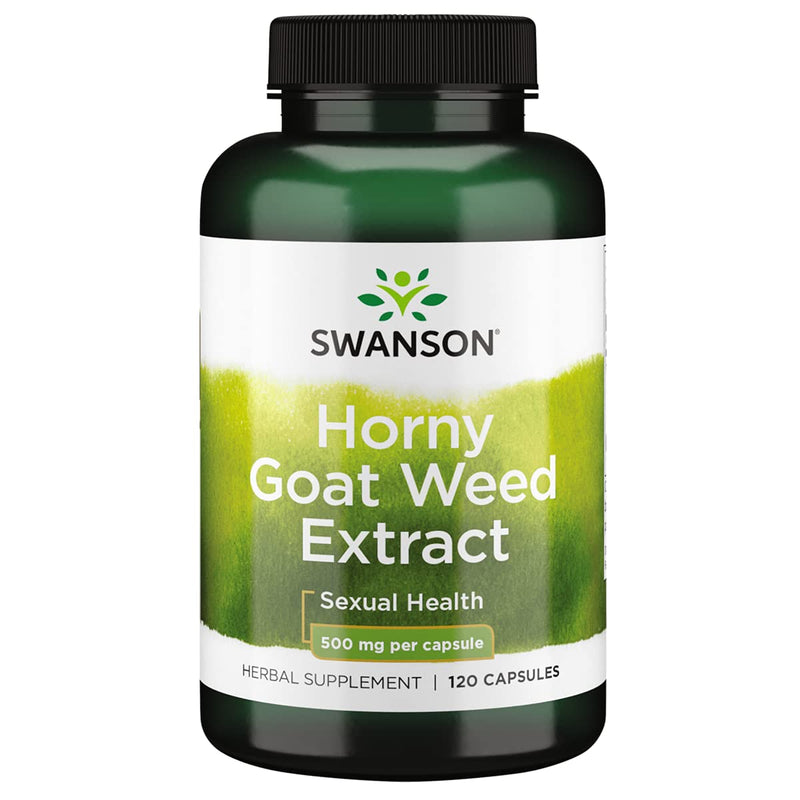 Swanson Horny Goat Weed Extract 500 Milligrams 120 Capsules - NewNest Australia