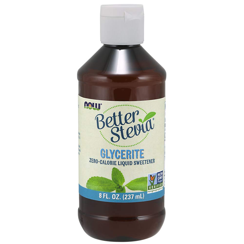 NOW Foods, Better Stevia Liquid, Glycerite, Zero-Calorie Liquid Sweetener, Low Glycemic Impact, Certified Non-GMO, 8-Ounce - NewNest Australia