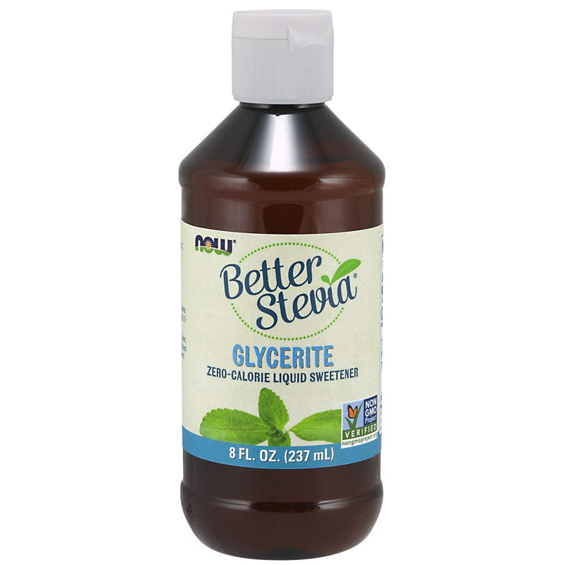 NOW Foods, Better Stevia Liquid, Glycerite, Zero-Calorie Liquid Sweetener, Low Glycemic Impact, Certified Non-GMO, 8-Ounce - NewNest Australia