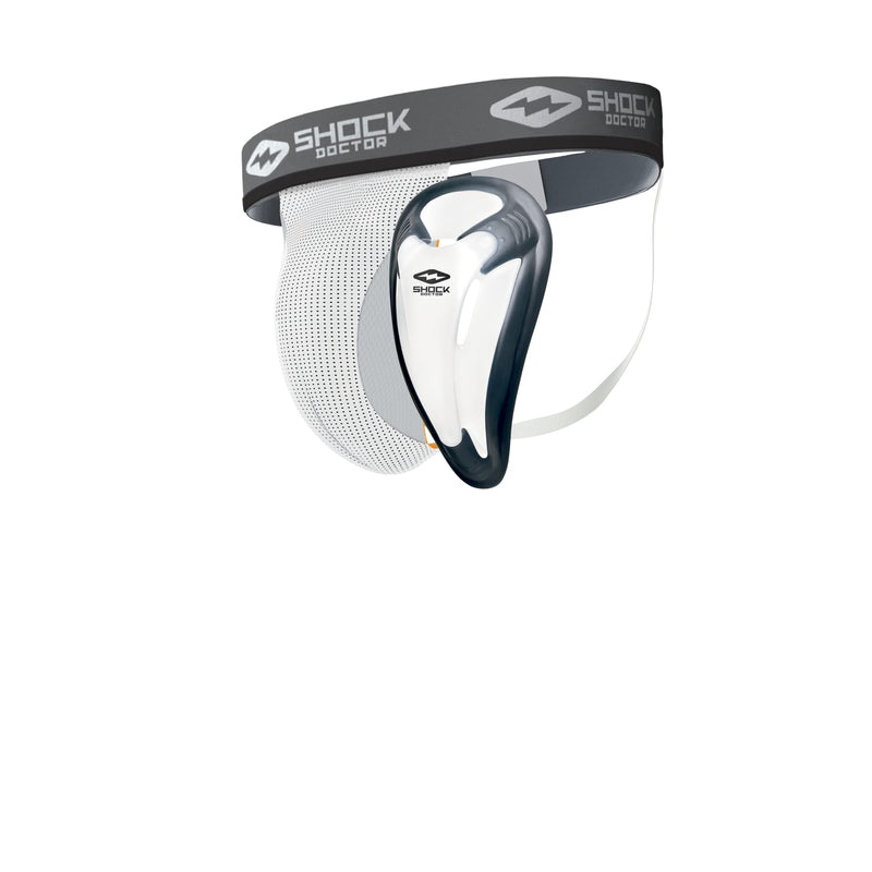 Shock Doctor Jock Strap Supporter with BioFlex Cup Included. Core Protective Sports Athletic Cup. Adult Men & Youth Sizes Large white - NewNest Australia