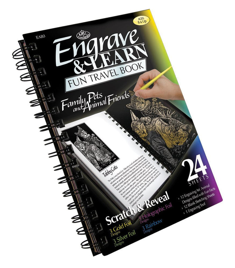 Royal and Langnickel Engraving Art Booklet, Family Pets and Animal Friends - NewNest Australia
