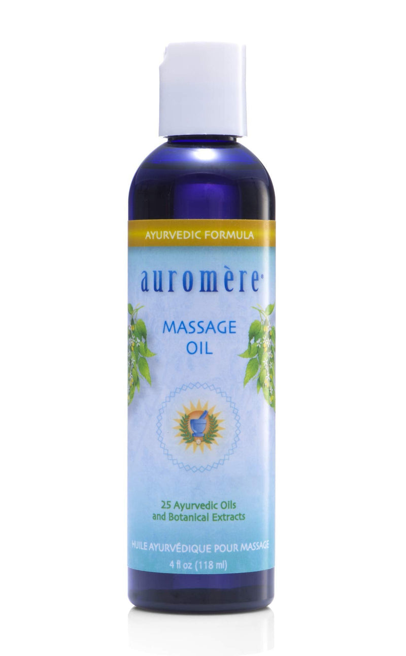 Auromere Ayurvedic Massage Oil - Vegan, Cruelty Free, Natural, Non GMO, with Cold-Pressed Sesame Oil Infused with 25 Herbal Extracts (4 fl oz), 1 Pack - NewNest Australia