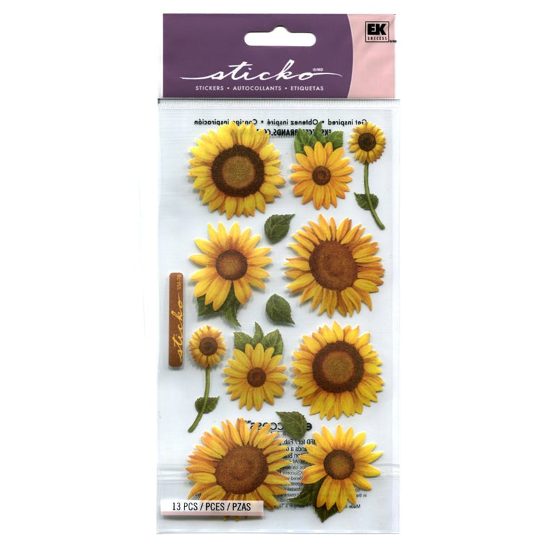Vellum Stickers - Sunflowers - NewNest Australia