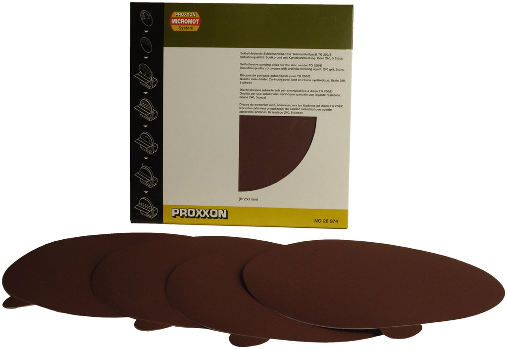 Proxxon 28974 Adhesive sanding disc for TG 250/E, 240 grit, 5 pcs. - NewNest Australia