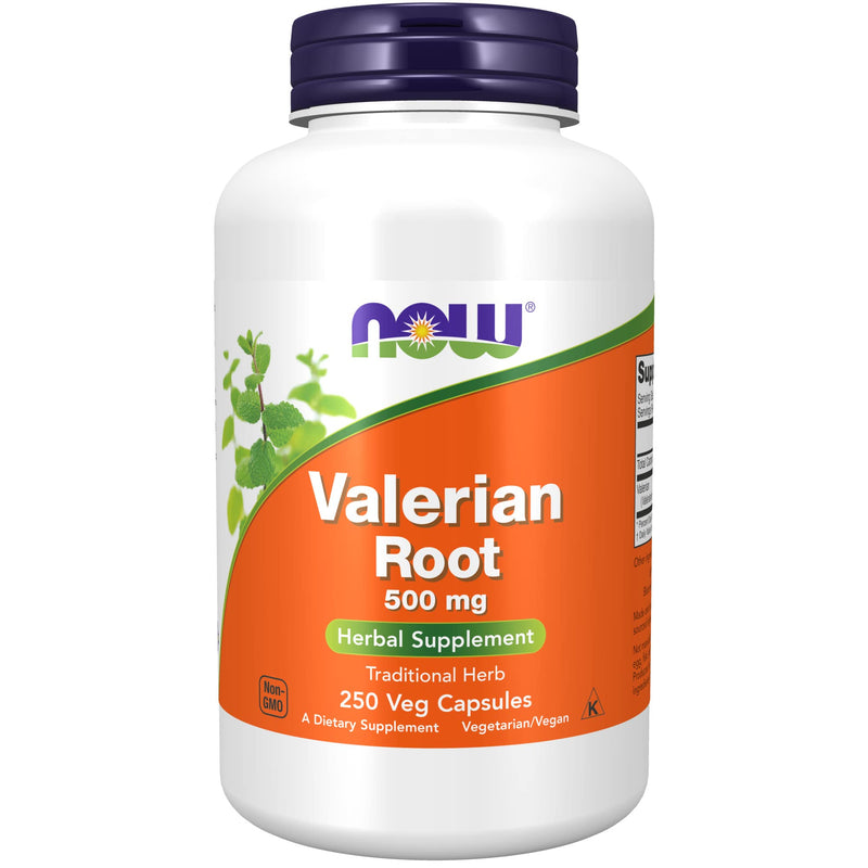 NOW Supplements, Valerian Root (Valeriana officinalis) 500 mg, Herbal Supplement, 250 Veg Capsules 1 - NewNest Australia