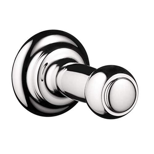 NewNest Australia - hansgrohe Hook Timeless 1-inch Classic Towel Holder in Chrome, 06096000 Polished Chrome 