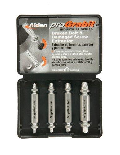 Alden 8440P Grabit Pro Broken Bolt and Damaged Screw Extractor 4 Piece Kit - NewNest Australia