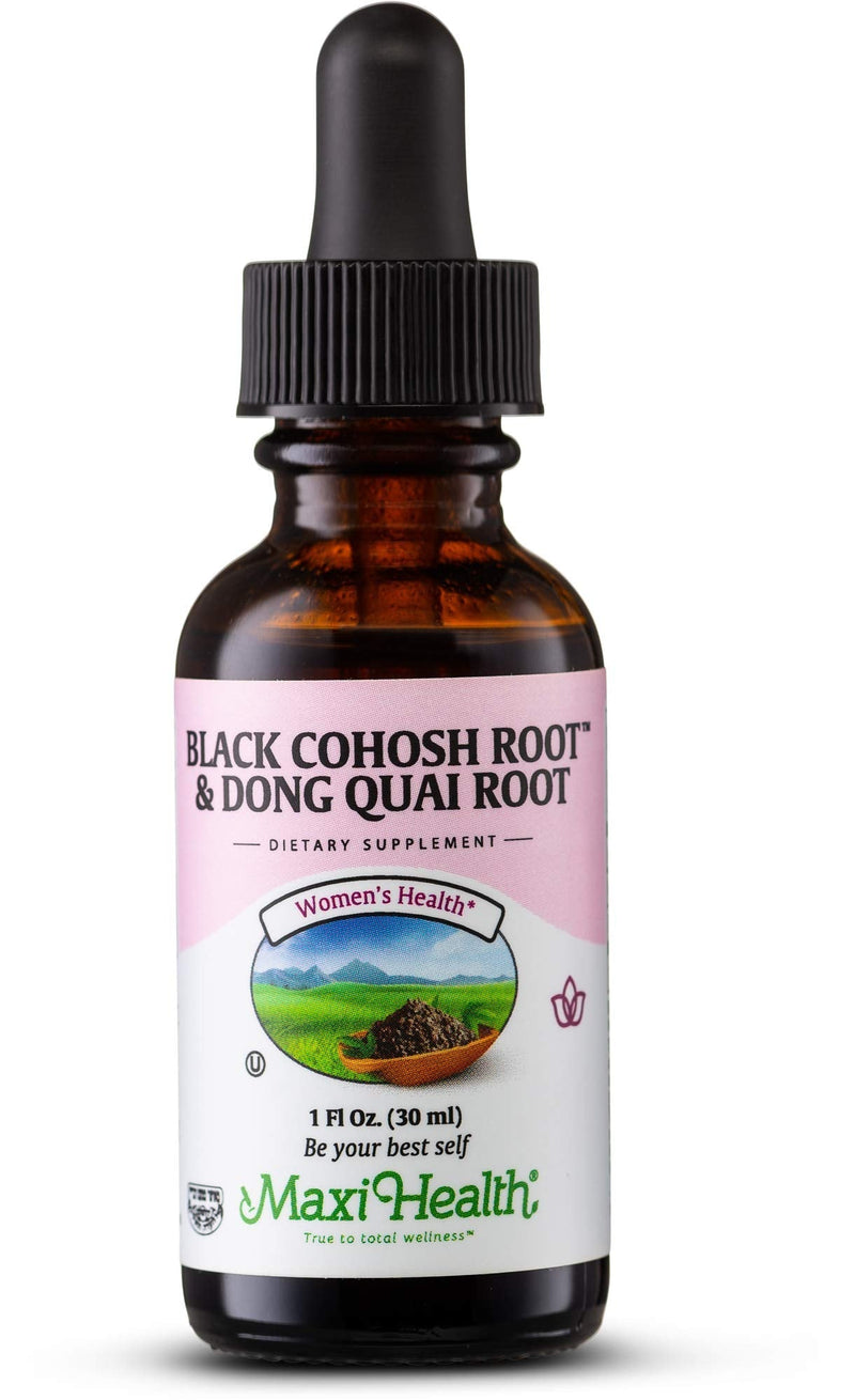 Maxi Health Black Cohosh Root and Dong Quai Root Extract - Women's Formula, 1 Fl Oz Bottle - Kosher - NewNest Australia