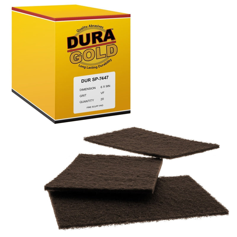 Dura-Gold 6" x 9" Premium Maroon General Purpose Scuff Pads, 20/ Pack - NewNest Australia