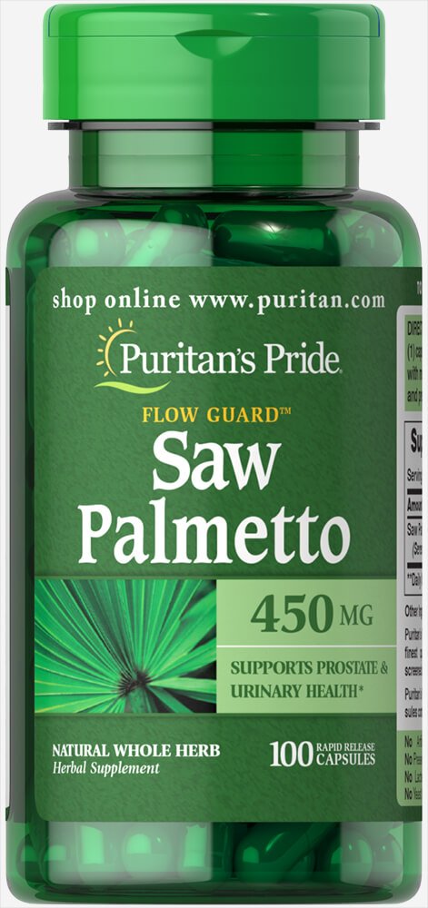 Puritans Pride Saw Palmetto 450 Mg Capsules, 100 Count 100 Count (Pack of 1) - NewNest Australia