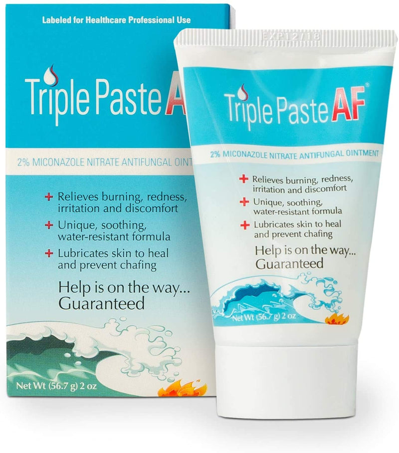 Triple Paste AF Antifungal Ointment, Antifungal Treatment for Jock Itch and Superficial Skin Infections, 2 oz, White (TRIPAF) (Packaging May Vary) - NewNest Australia