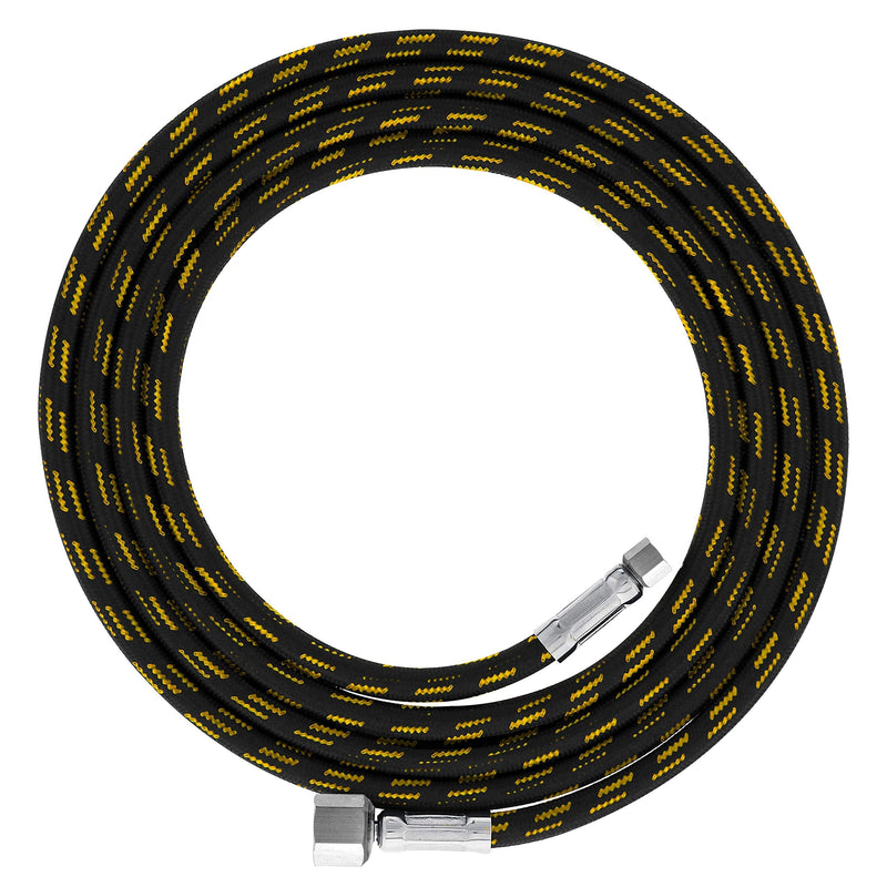 Master Airbrush Premium 6 Foot Nylon Braided Airbrush Hose with Standard 1/8" Size Fitting on One End and a 1/4" Size Fitting on The Other End (Hose Color May Vary) - NewNest Australia