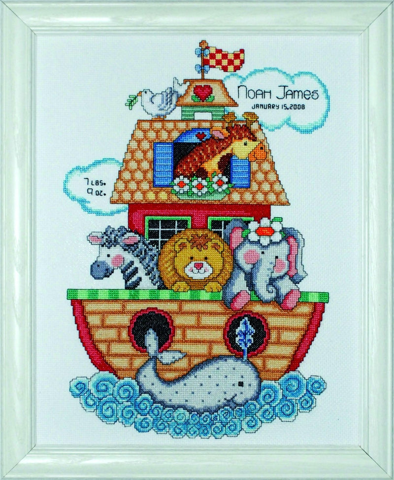 Tobin Noah's Ark, 11 X 14 Cross Stitch Kit, 11"x14" 14 Count - NewNest Australia