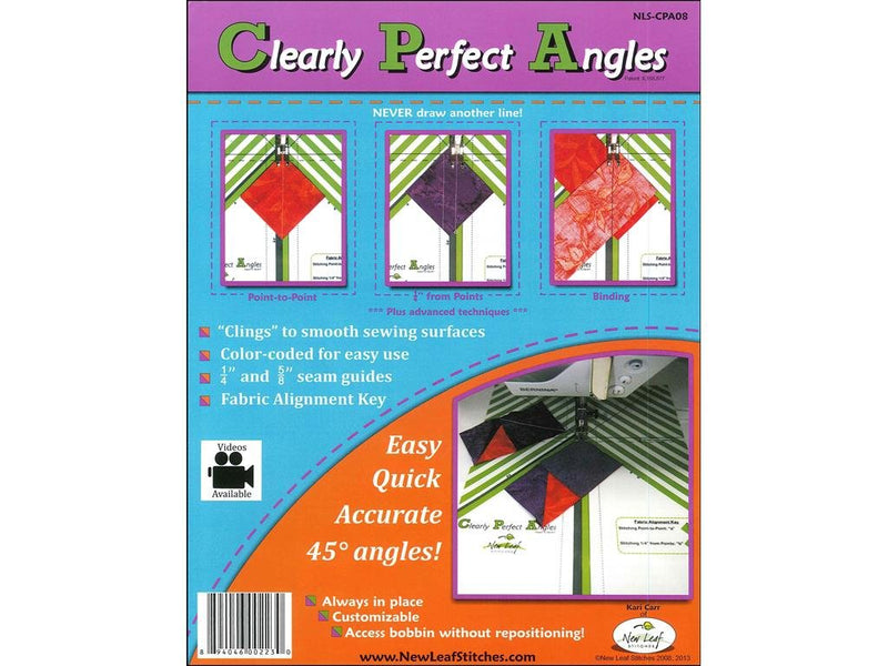 New Leaf Stitches NLSCPA08 Clearly Perfect Angles Sewing Templates 1 - NewNest Australia