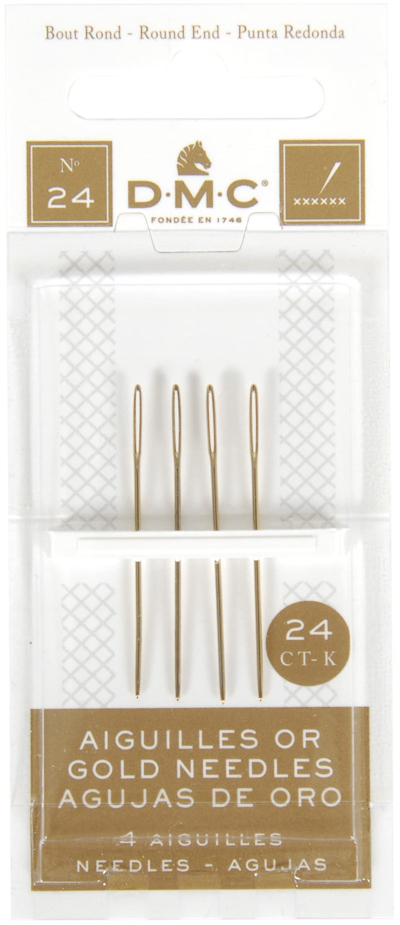 DMC Gold Tapestry Hand Needles, Size 24 4/Pkg - NewNest Australia