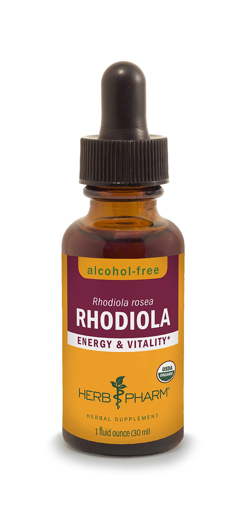 Herb Pharm Certified Organic Rhodiola Root Extract for Energy, Endurance and Stamina, Alcohol-Free Glycerite, 1 Ounce 1 Fl Oz (Pack of 1) - NewNest Australia