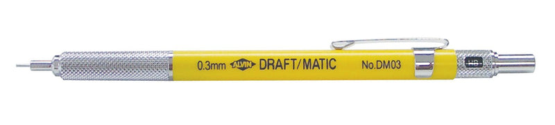 ALVIN DM03 Draft-Matic Mechanical Pencil, 0.3mm, Stainless Steel Drawing and Design Tool for Students and Professionals, Great for Drafting, Architecture, Engineering, and Art 1 0.3 mm - NewNest Australia