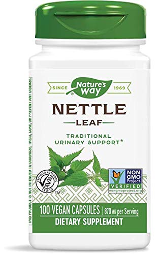 Nature's Way Nettle Leaf 435 mg, TRU-ID Certified, Non-GMO Project, Vegetarian, 100 Count, Pack of 2 - NewNest Australia