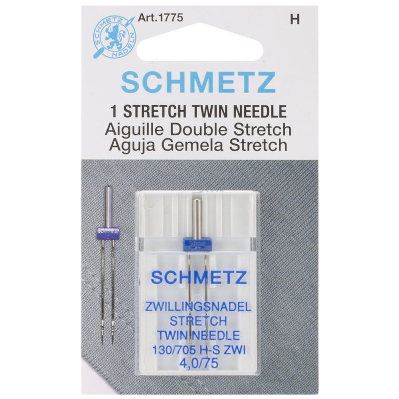 SCHMETZ Euro-Notions Twin Stretch Machine Needle, 4/75-Inch - NewNest Australia