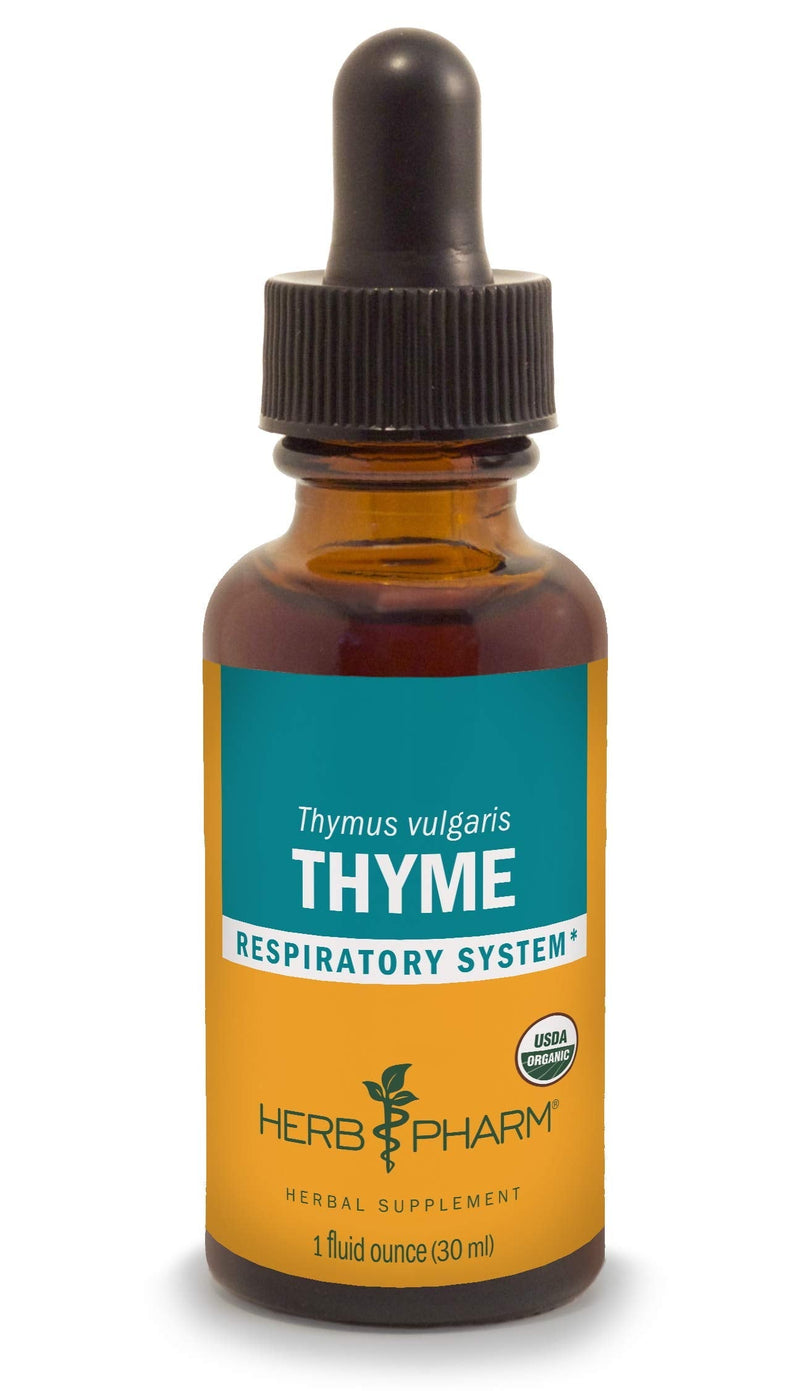 Herb Pharm Certified Organic Thyme Liquid Extract for Respiratory System Support - 1 Ounce (DTHYME01) 1 Fl Oz (Pack of 1) - NewNest Australia