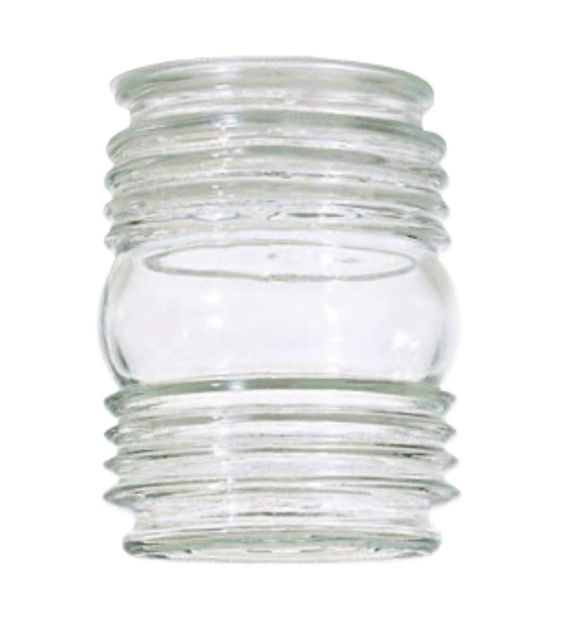 Clear Cylindrical Glass Shade - 3-1/4-Inch Fitter Opening - NewNest Australia