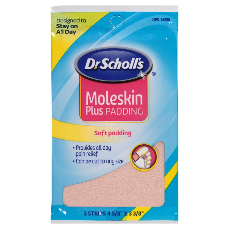 Dr. Scholl's Moleskin Plus 4 5/8-Inch X 3 3/8 Inch Padding, 3-Count Packages (Pack of 8) 1 - NewNest Australia