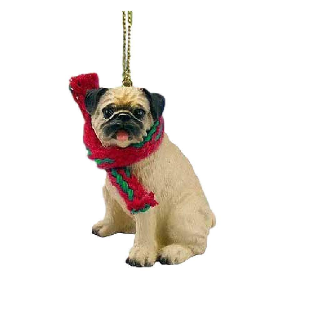 NewNest Australia - Conversation Concepts 1 X Pug Miniature Dog Ornament - Fawn 