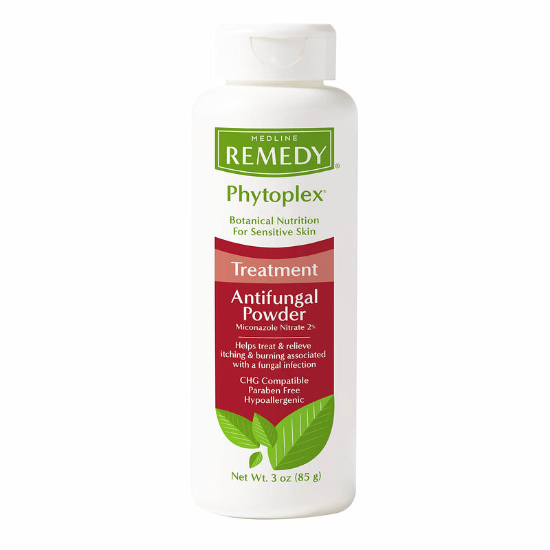 Medline Remedy Phytoplex Antifungal Powder with 2% Miconazole Nitrate for Common Fungal Infections incuding Athlete’s Foot, Talc Free, 3 oz - NewNest Australia