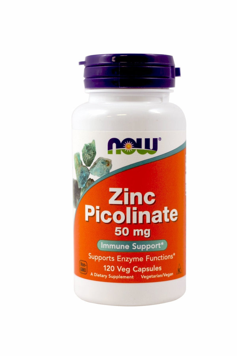NOW Foods Zinc Picolinate 50mg,120 Capsules (Pack of 2) 120 Count (Pack of 2) - NewNest Australia