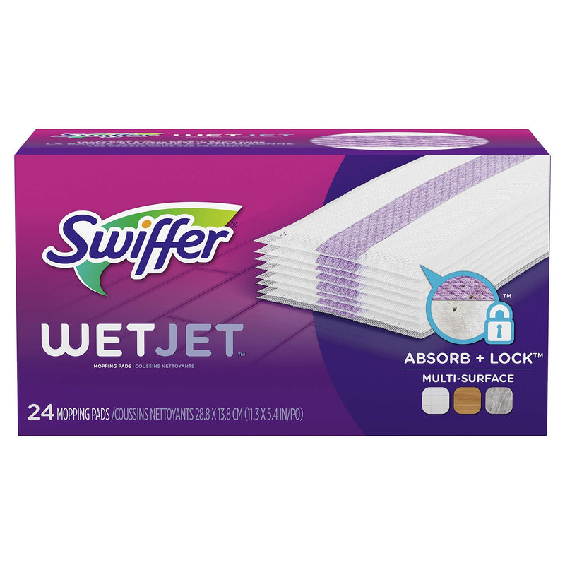 Swiffer WetJet Hardwood Floor Cleaner Spray Mop Pad Refill, Multi Surface, 24 Count WetJet Pad Refill - NewNest Australia