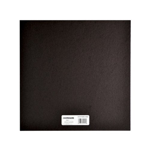 Grafix Medium Weight 6 x 6”, Black Pack of 25 – Acid-Free 0.055” Chipboard Sheets, Create Three-Dimensional Embellishments for Cards, Papercrafts, Mixed Media, Home Décor - NewNest Australia
