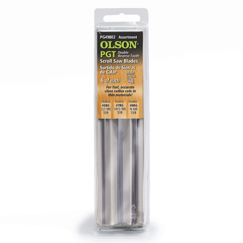 OLSON SAW PG49802 Precision Ground Scroll Saw Blade 1 Pack (1-(Pack) ) - NewNest Australia