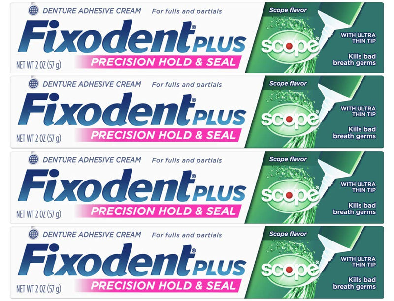 Fixodent Control Denture Adhesive Cream Plus Scope Flavor 2 oz (Pack of 4) - NewNest Australia