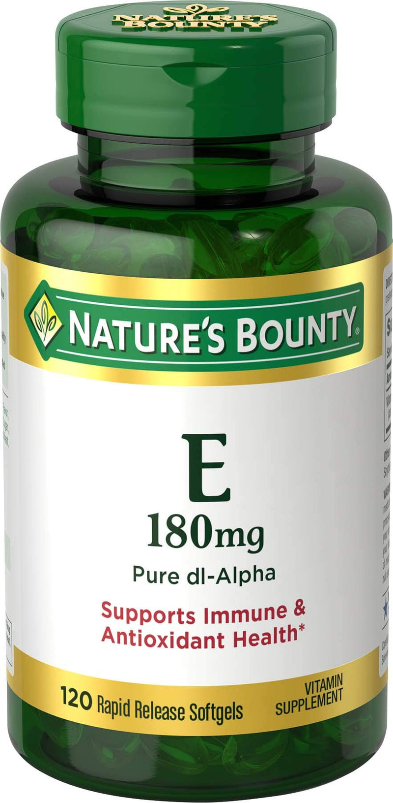 Nature's Bounty Vitamin E Pills and Supplement Softgels , Supports Antioxidant Health, 400iu, 120 Count - NewNest Australia