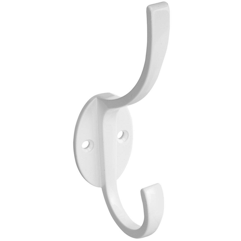 NewNest Australia - National Hardware S806-976 V8009 Modern Coat & Hat Hooks in White , 5-1/2" 