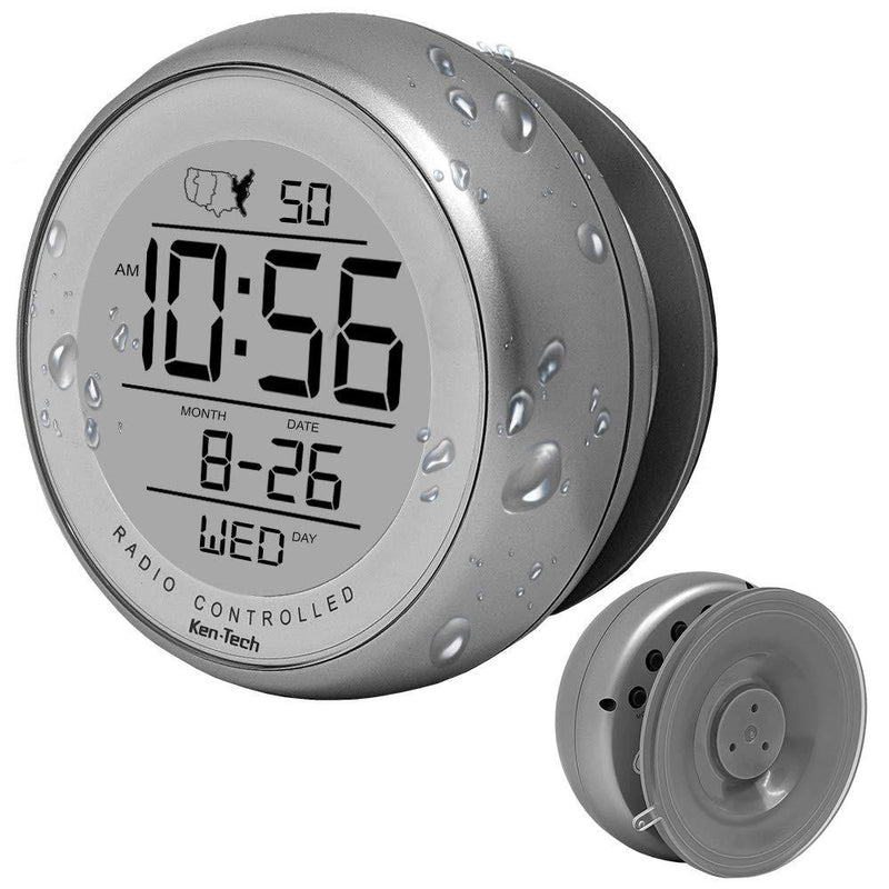 NewNest Australia - Ken-Tech Sonnet T-4660 Water Resistant Suction Cup Atomic Clock 