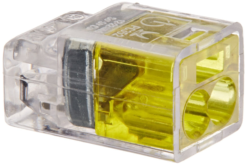 Easy-Twist Push-in Wire Connector, 2 Wires, Yellow (Box of 100) - NewNest Australia