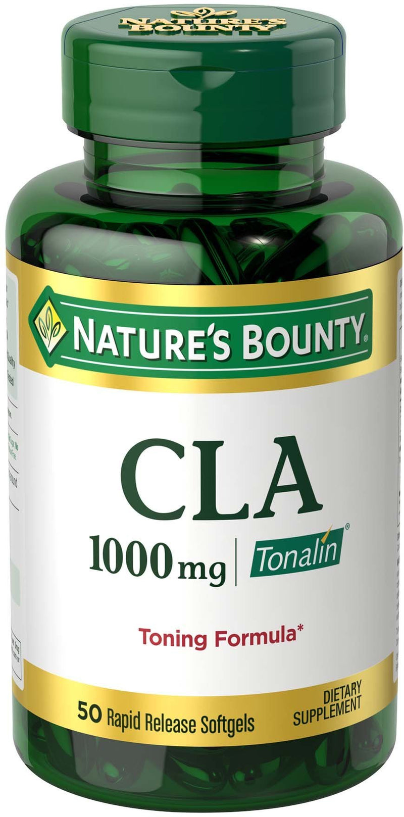 Nature's Bounty Tonalin Pills and Dietary Supplement, Diet and Body Support, 1000 mg, 50 Softgels - NewNest Australia
