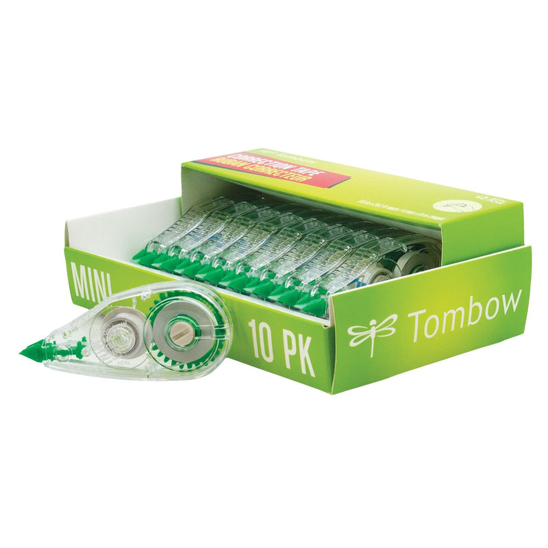 Tombow 68722 MONO Mini Correction Tape Easy to Use Applicator for Instant Corrections,Clear, 10-Pack - NewNest Australia