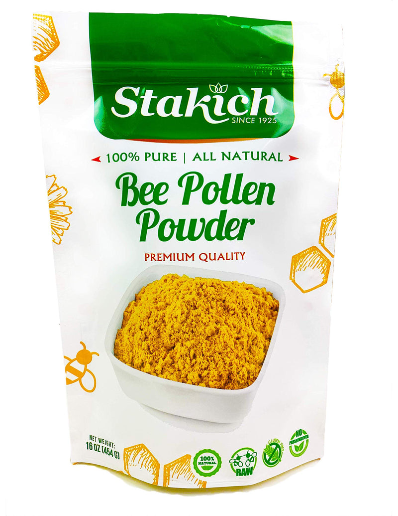 Stakich Bee Pollen Powder (1 Pound) 1 Pound (Pack of 1) - NewNest Australia