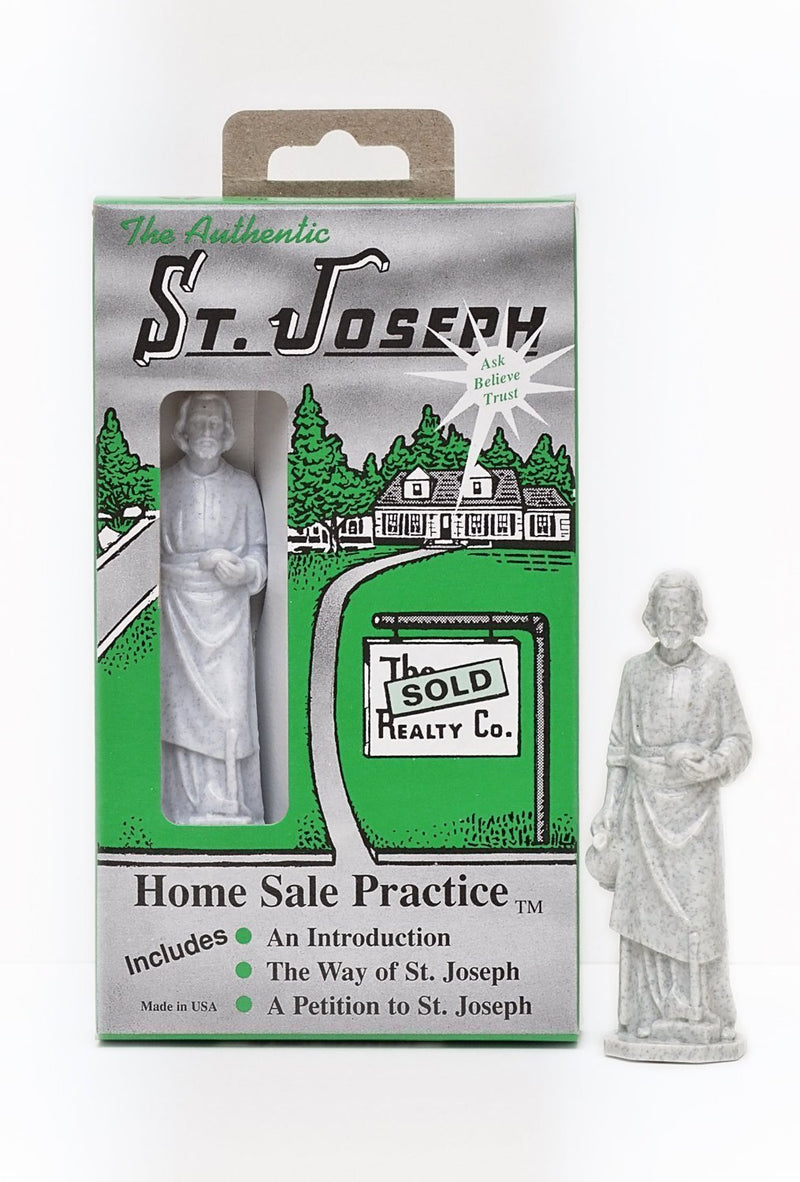 NewNest Australia - St Joseph Statue Home Seller Kit with Instruction and Prayer Card 