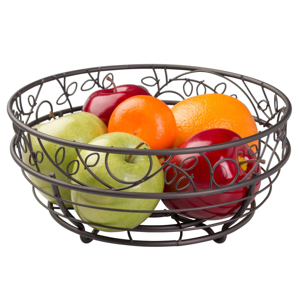 NewNest Australia - iDesign Twigz Wire Fruit Bowl Centerpiece for Kitchen and Dining Room Countertops, Tables, Buffets, Refrigerators, Bronze 