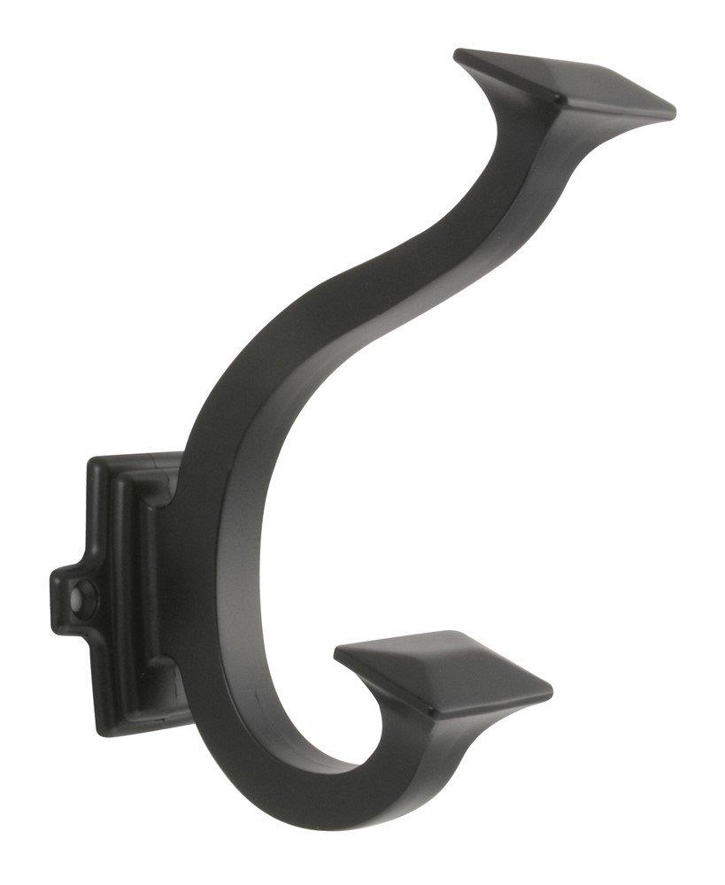 NewNest Australia - Hickory Hardware P2155-10B Double Coat Hook, 0.875-Inch, Oil Rubbed Bronze Oil-Rubbed Bronze 