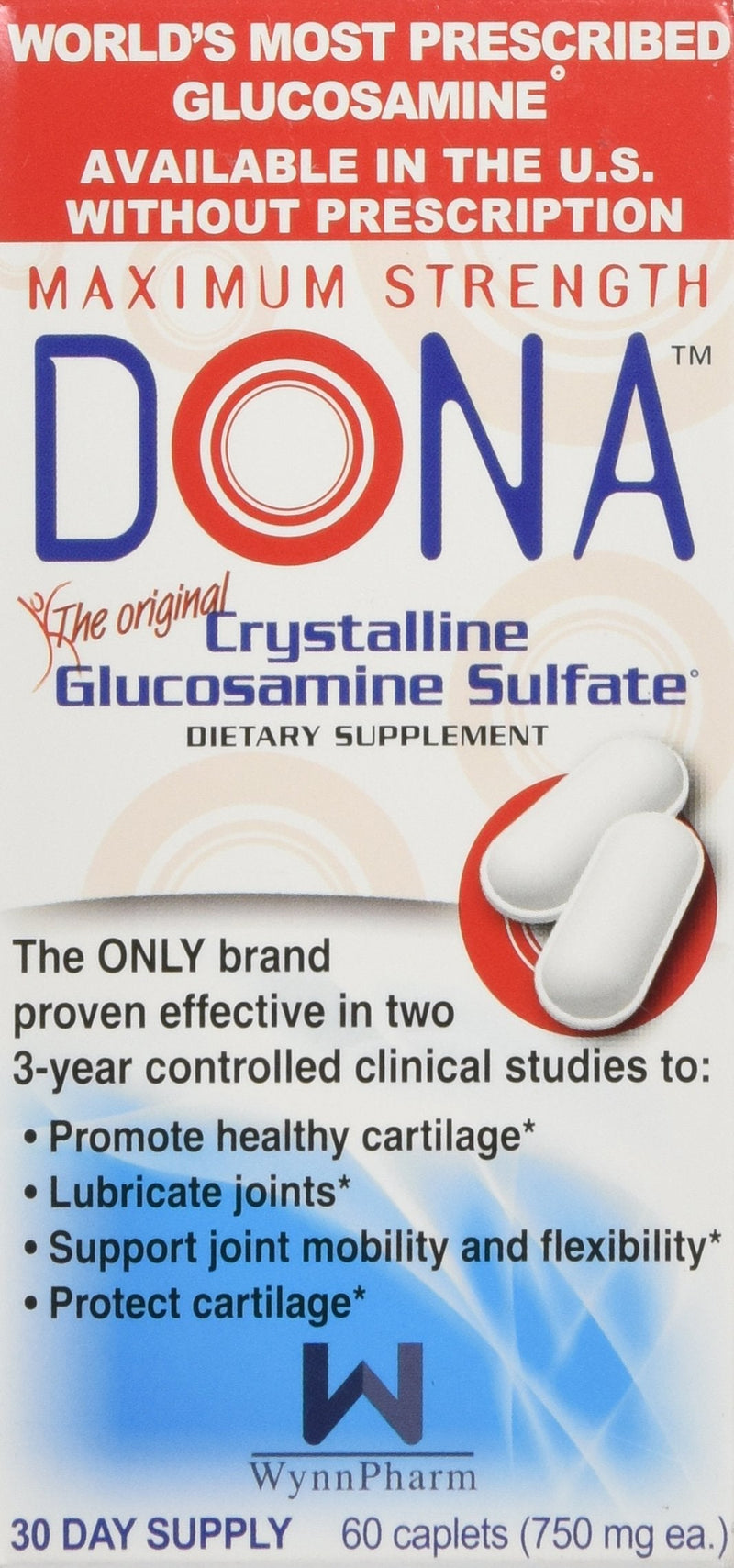 DONA Crystalline Glucosamine Sulfate 60 caplets [Health and Beauty] - NewNest Australia