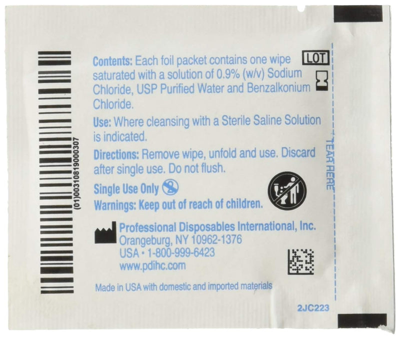 Hygea C22370 Sterile Saline Wipe, 6" x 4", 24/bx - NewNest Australia