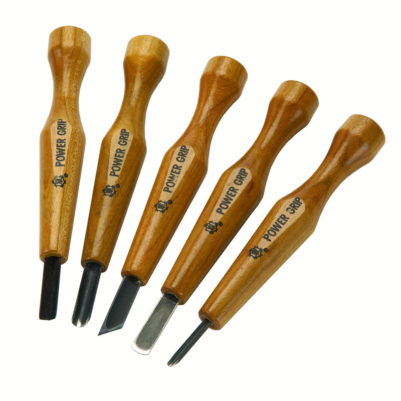 Mikisyo Power Grip Carving Tools, Five Piece Set (Basic) Basic - NewNest Australia