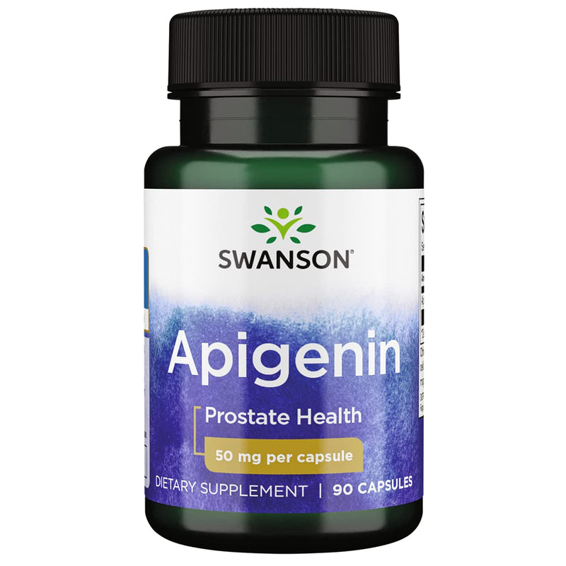 Swanson Apigenin Prostate Health Supplements Nerve Health Glucose Metabolism 50 mg 90 Capsules 1 - NewNest Australia