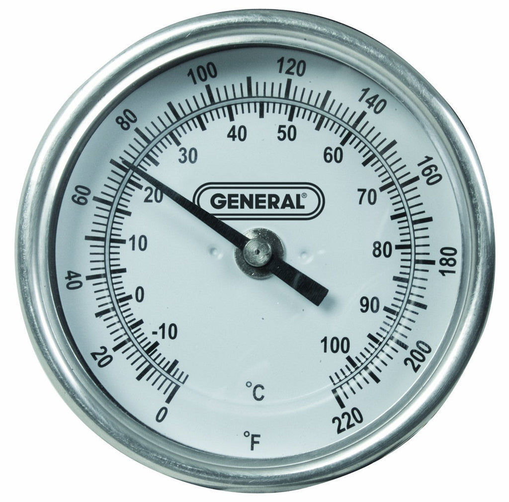 General Tools T300-36 Analog Soil Thermometer, Long Stem 36 Inch Probe, 0° to 220° Fahrenheit (-18° to 104° Celsius) Range, Ideal for Taking Ground and Soil Temperature for Composting, Gardening and A - NewNest Australia