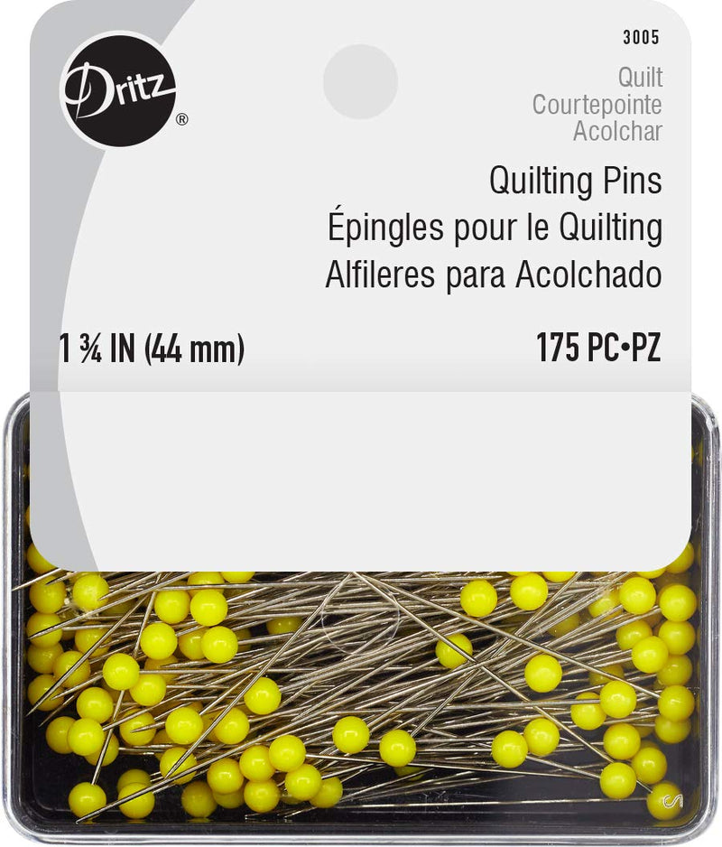 Dritz 3005 Quilting Pins, 1-3/4-Inch, Yellow (175-Count) 175-Count - NewNest Australia