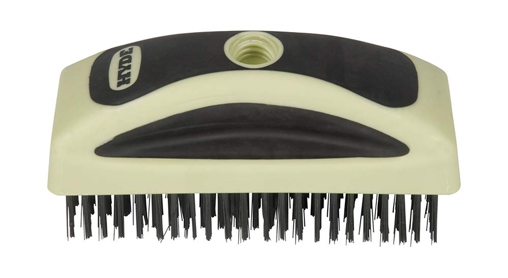 HYDE 46840 Block Style MAXXGRIP PRO Wire Brush, 6.75&quot x 2.5&quot - NewNest Australia